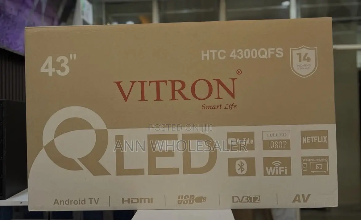 43 Inch Qled Smart TV, YouTube, Netflix 