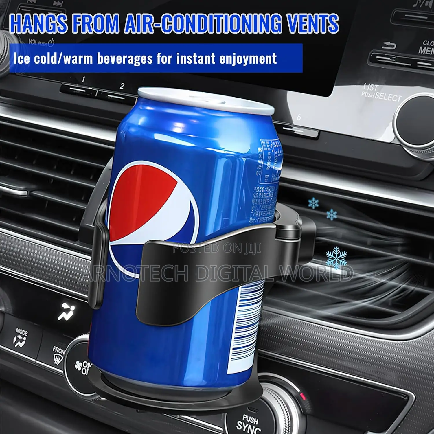 Adjustable CarVent Drink/Cup Holder, Water Bottle Holder, Drink Stand