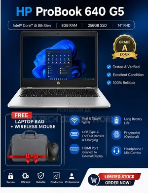 Laptop HP ProBook 640 G5 8GB Intel Core i5 SSD 256GB
