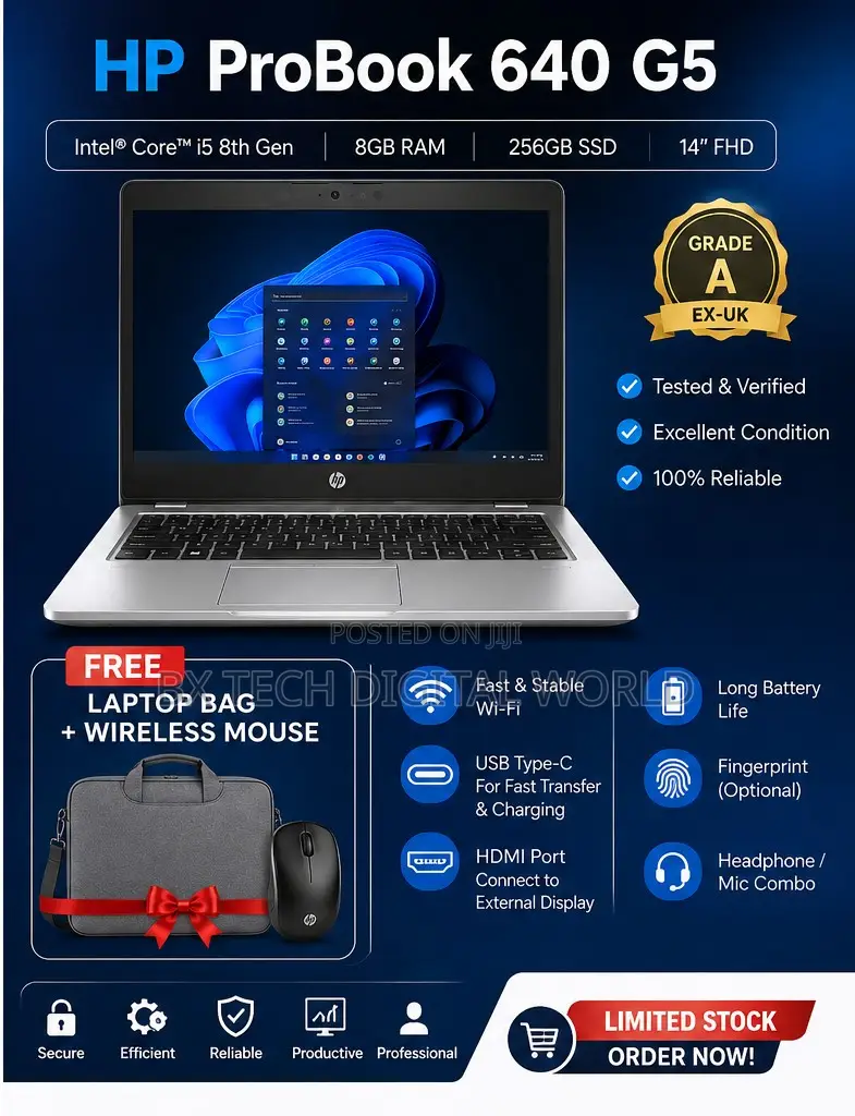 Laptop HP ProBook 640 G5 8GB Intel Core i5 SSD 256GB