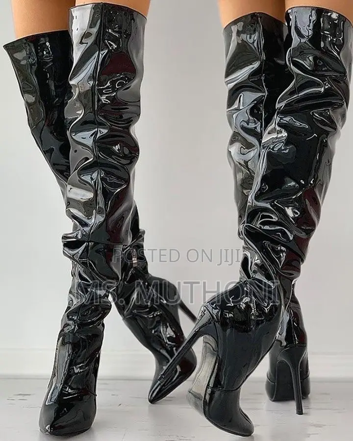 High Fashion Ruched Over-the-Knee Stilettos Boots