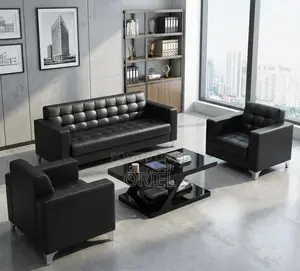 Office Sofa : 5-Seater Leather Executive Sofa
