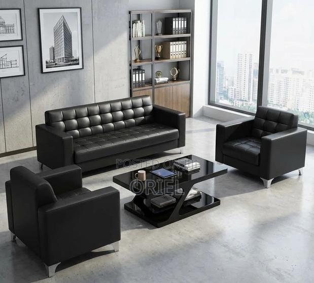Office Sofa : 5-Seater Leather Executive Sofa - thumbnail 2