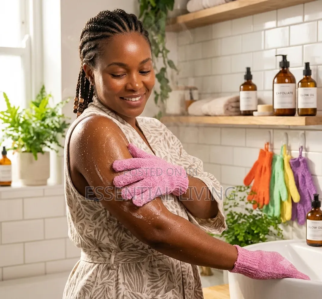 Exfoliating Bath Gloves – Premium Body Scrubber for Soft Skin