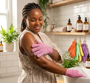 Exfoliating Bath Gloves – Premium Body Scrubber for Soft Skin
