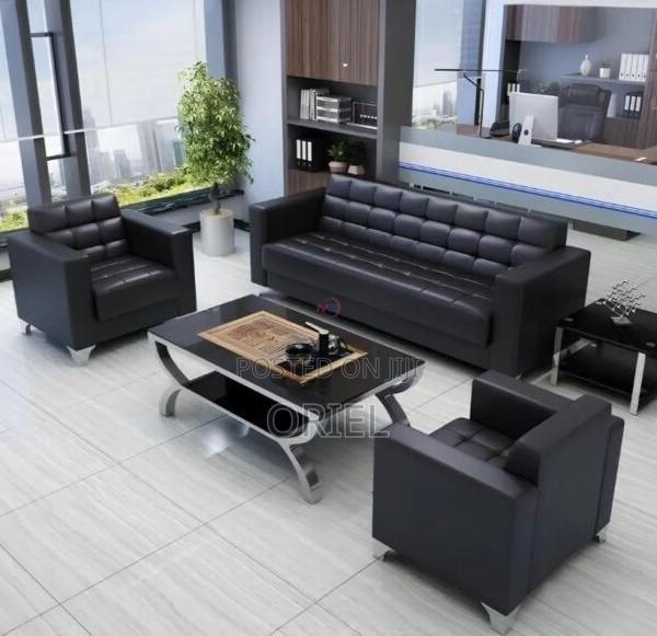 Office Sofa : 5-Seater Leather Executive Sofa - thumbnail 10