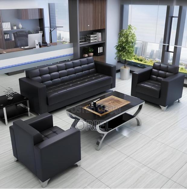 Office Sofa : 5-Seater Leather Executive Sofa - thumbnail 17