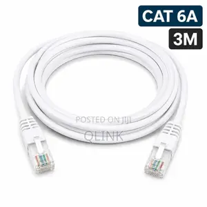 D-Link Cat6A 3M 10G UTP 24 AWG PVC White Round Patch Cord