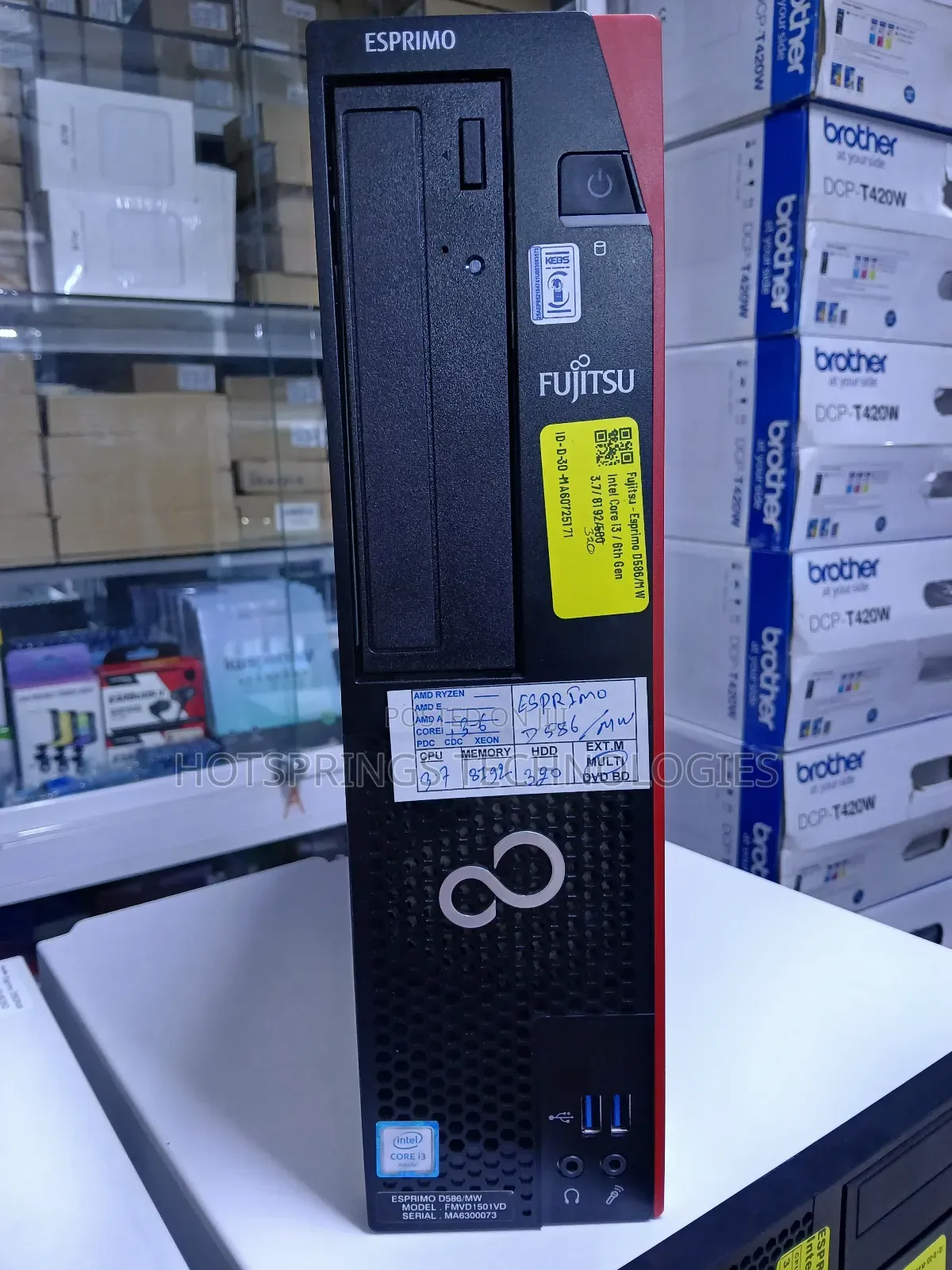 Desktop Computer Fujitsu 8GB Intel Core i3 HDD 500GB
