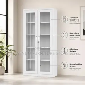 Office Cabinet; Two Doors Steel Supportive Office Cabinet