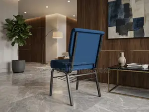 Office Chairs; Mid Backrest Blue Conference Cushion Seats