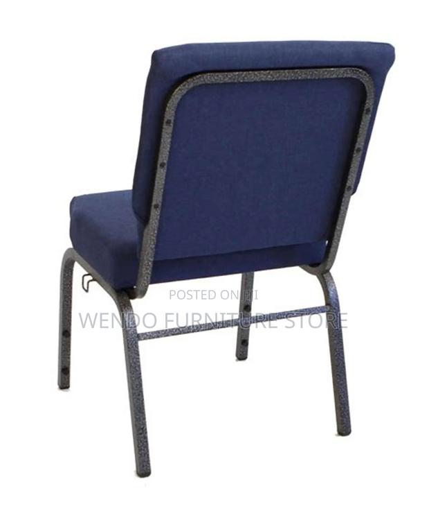 Office Chairs; Mid Backrest Blue Conference Cushion Seats - thumbnail 4