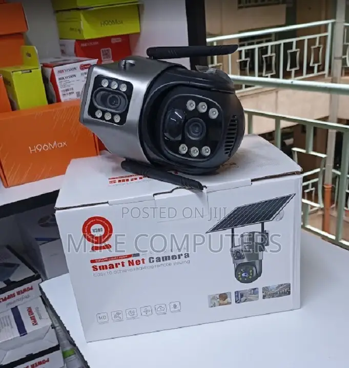 Dual Len 6MP Solar Battery Powered Camera CCTV LTE SIM Card 4G