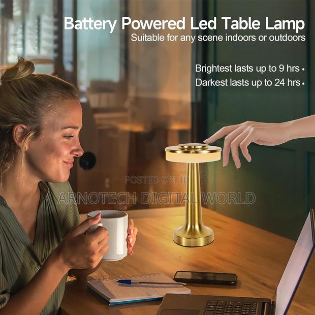 USB Rechargeable LED Table Lamp With in-Built Battery Sensor Control - thumbnail 4