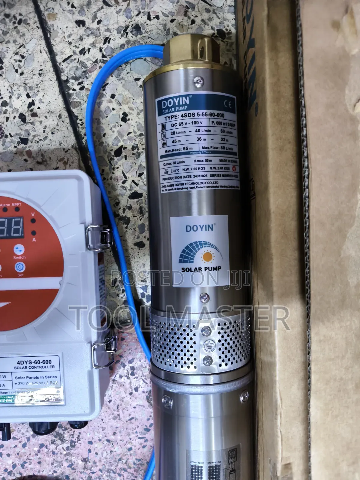 55m Brushless Solar Water Pump With Control Box/55m Doyin Water Pump