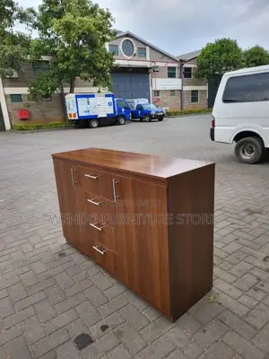 Office Cabinet; Golden-Brown Credenza Office Cabinet