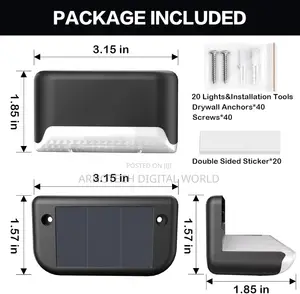Waterproof LED 8pcs SolarLights for Outdoor Stairs Fence,Pathway