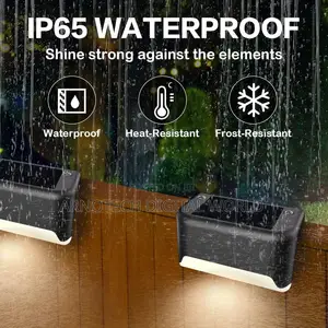 Waterproof LED 8pcs SolarLights for Outdoor Stairs Fence,Pathway