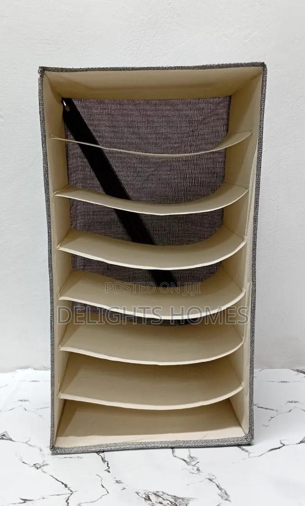7 Grid Wardrobe Organizer/Foldable Storage Box-Elk - main view