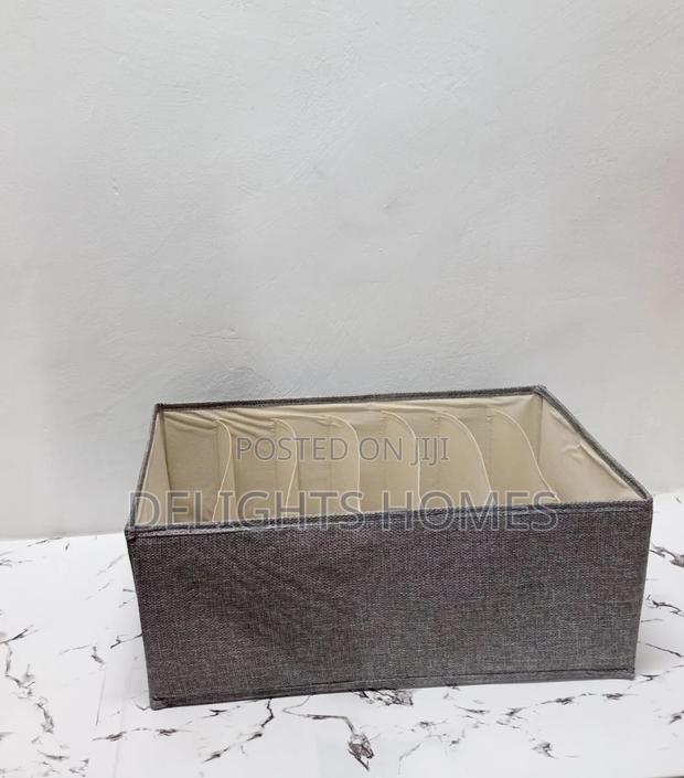 7 Grid Wardrobe Organizer/Foldable Storage Box-Elk - thumbnail 3