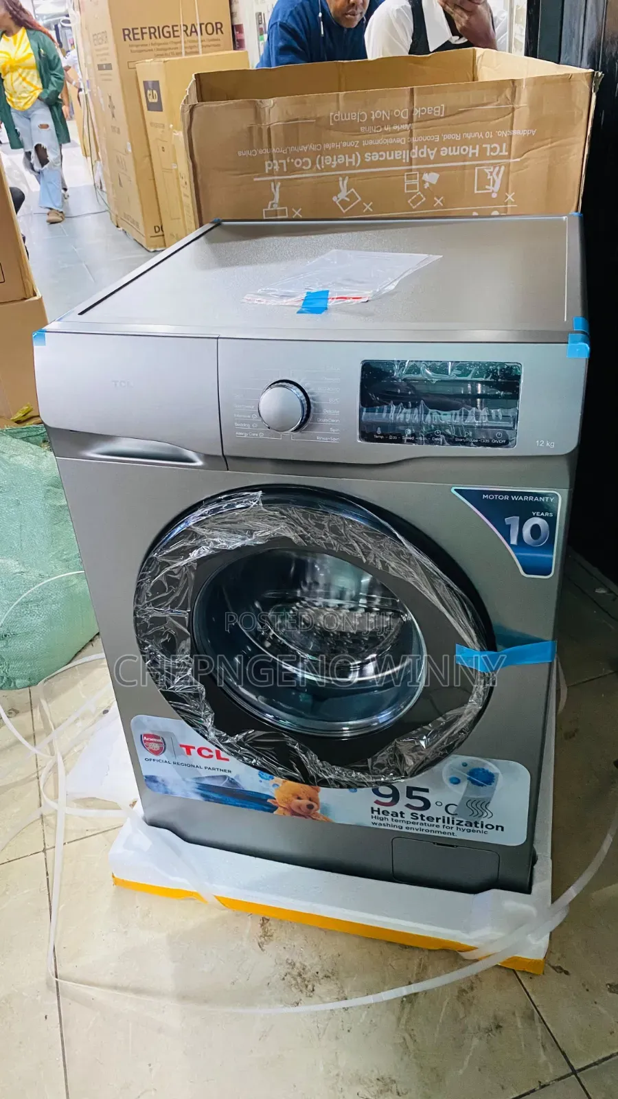 TCL 9kg Front Load Wash and Spin Washing Machine