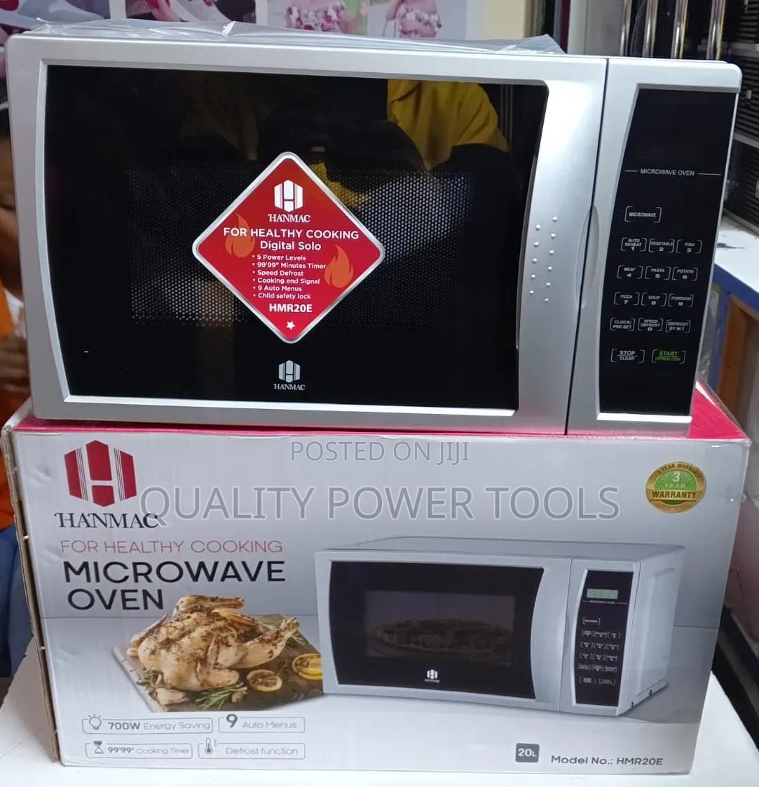 Hanmac 20L Digital Solo Microwave Oven (Model: HMR20E).