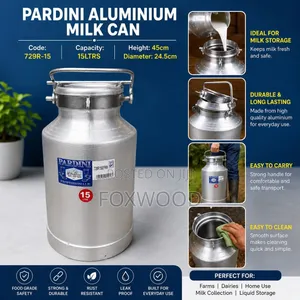 Pardini Aluminium Milk Can – 15ltrs