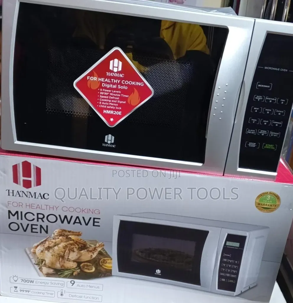 Hanmac 20L Digital Solo Microwave Oven (Model: HMR20E).