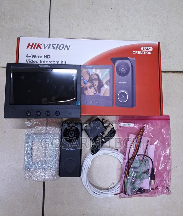 4 Wired Video Intercom System, 7 Inches Video Doorbell - main view