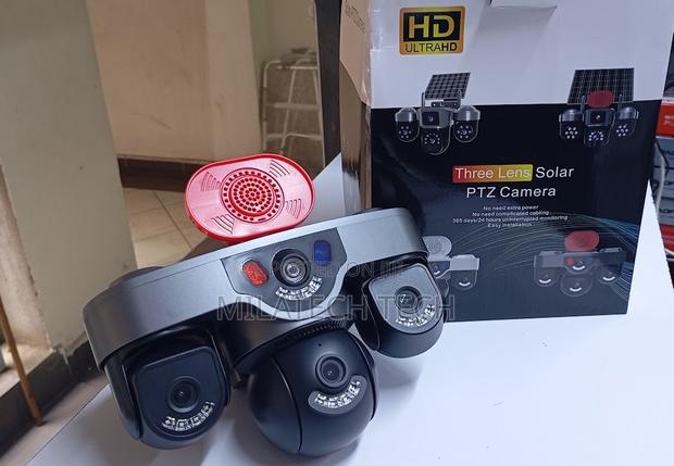 Solar Powered Triple Lens 4G Camera With AI Tracking
