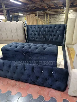 Fabric Beds With Ottoman