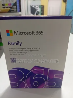 Microsoft Office 365 Family Co- Pilot AI-1 Year Media Less Upto 6 User