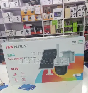 Hikvision SP4 Outdoor Solar 4G CCTV Camera With PTZ