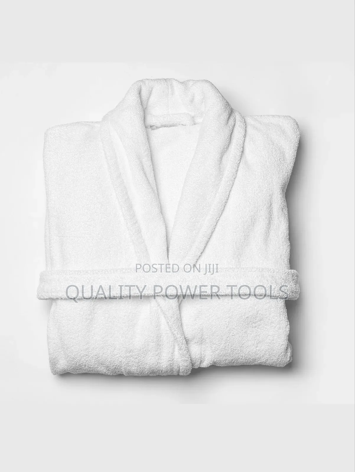 Folded White Bathrobe"