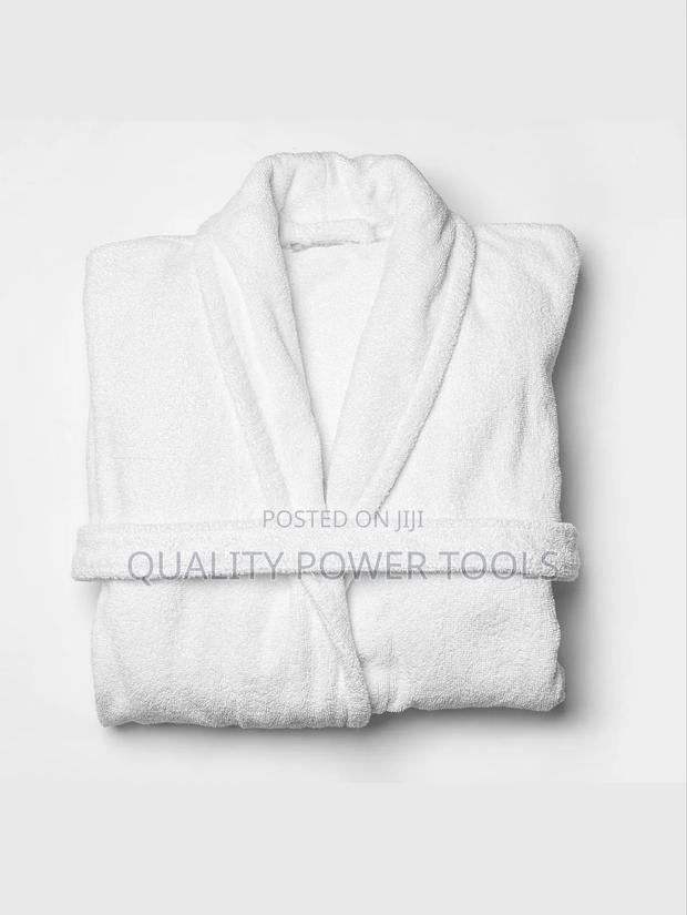 Folded White Bathrobe" - thumbnail 2