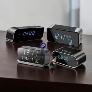 Remote Monitoring Ultra HD WiFi Alarm Table Clock Hidden Spy Camera