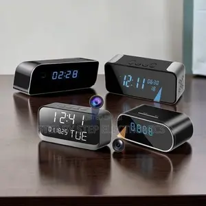 Security Surveillance Ultra HD WiFi Alarm Table Clock Hidden Camera