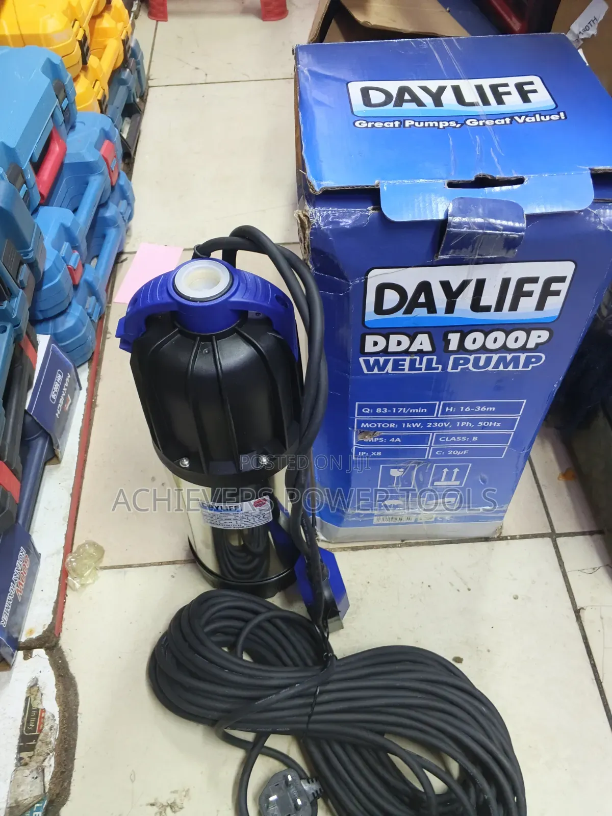 Dayliff DDA 1000P Well Submersible Pump 1hp