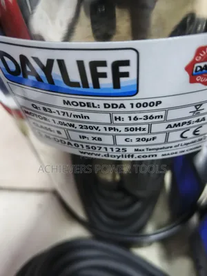 Dayliff DDA 1000P Well Submersible Pump 1hp