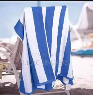 Classic Striped Cabana Towel – 100 × 150 Cm Resort Style Cotton Towel