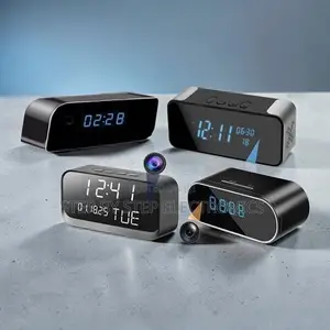 Baby Monitor Ultra HD WiFi Alarm Table Clock Hidden Spy Camera