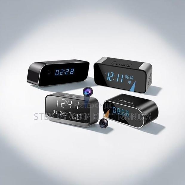Intelligent Ultra HD WiFi Alarm Table Clock Hidden Spy Camera