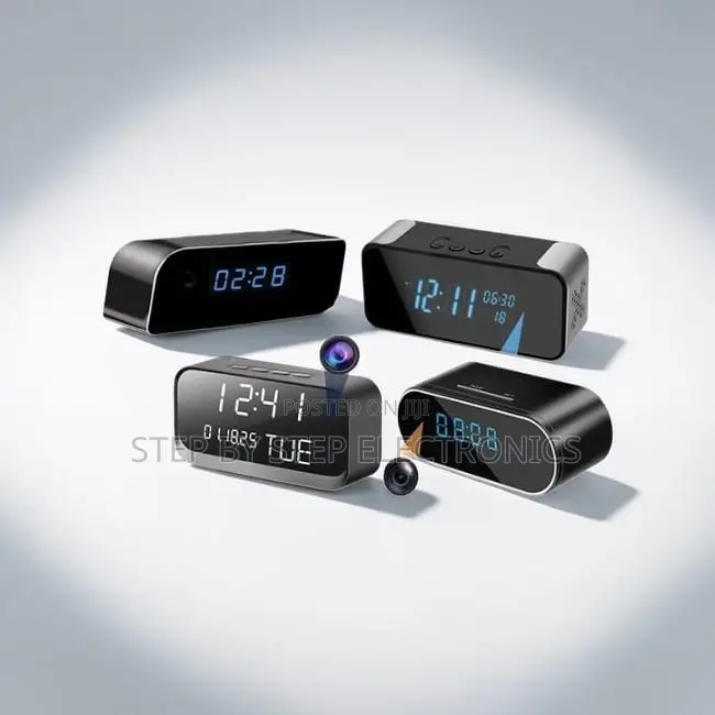 Intelligent Ultra HD WiFi Alarm Table Clock Hidden Spy Camera