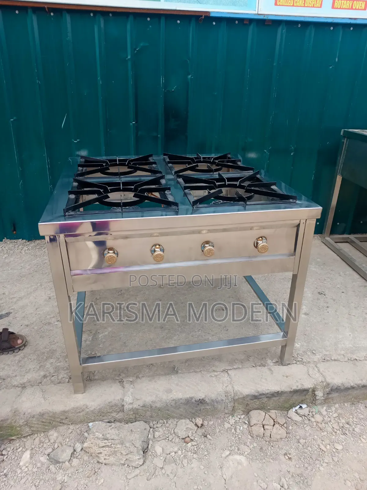 4 Burner Stainless Steel Gas Cooker
