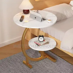 Side Bed Table/ Double Layer Side Table