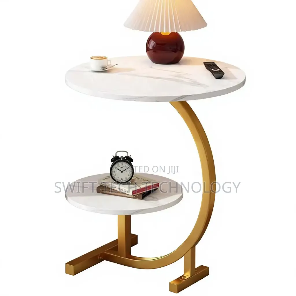 Side Bed Table/ Double Layer Side Table