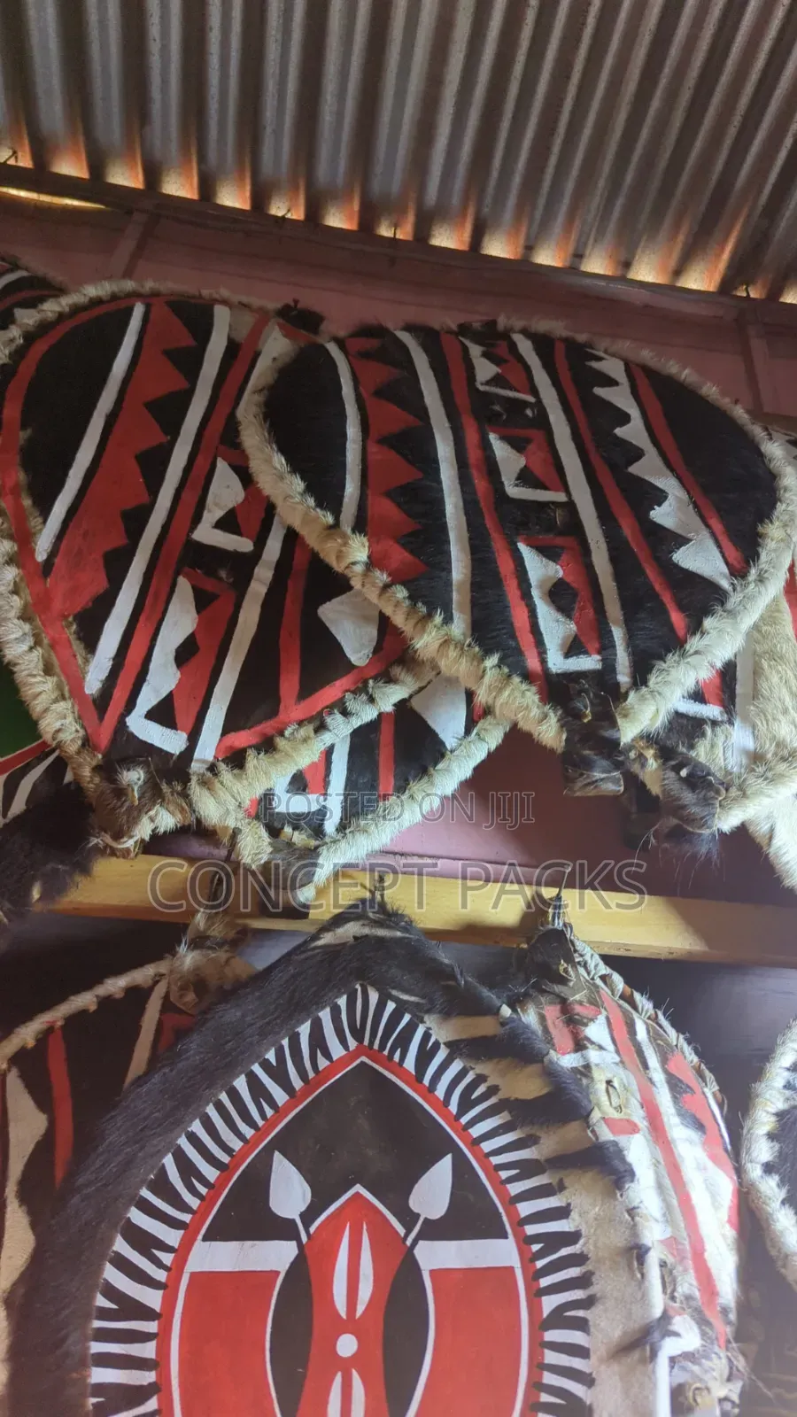 African Kenyan Maasai Warrior Shield Traditional Big Size.