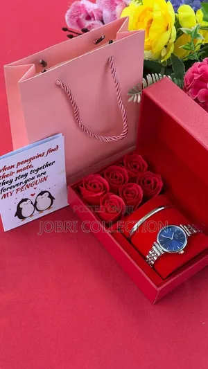 Watch X Bracelet X Roses Ladies Gift Package