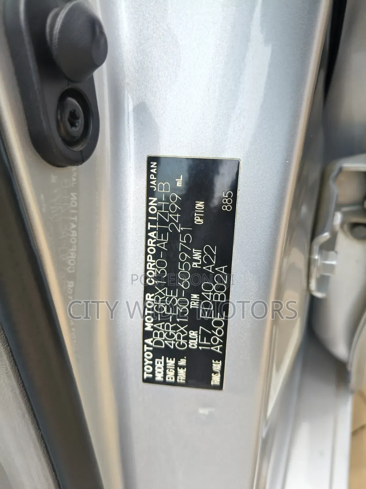 Toyota Mark X 2012 Silver