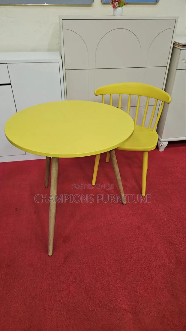 Yellow Spindle Back Chair - thumbnail 3